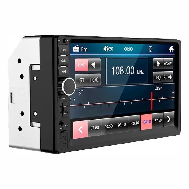 Central Multimídia MP5 7 Polegadas Touch Bluetooth + Rádio + Usb Novo Pronta Entrega - Foto 4
