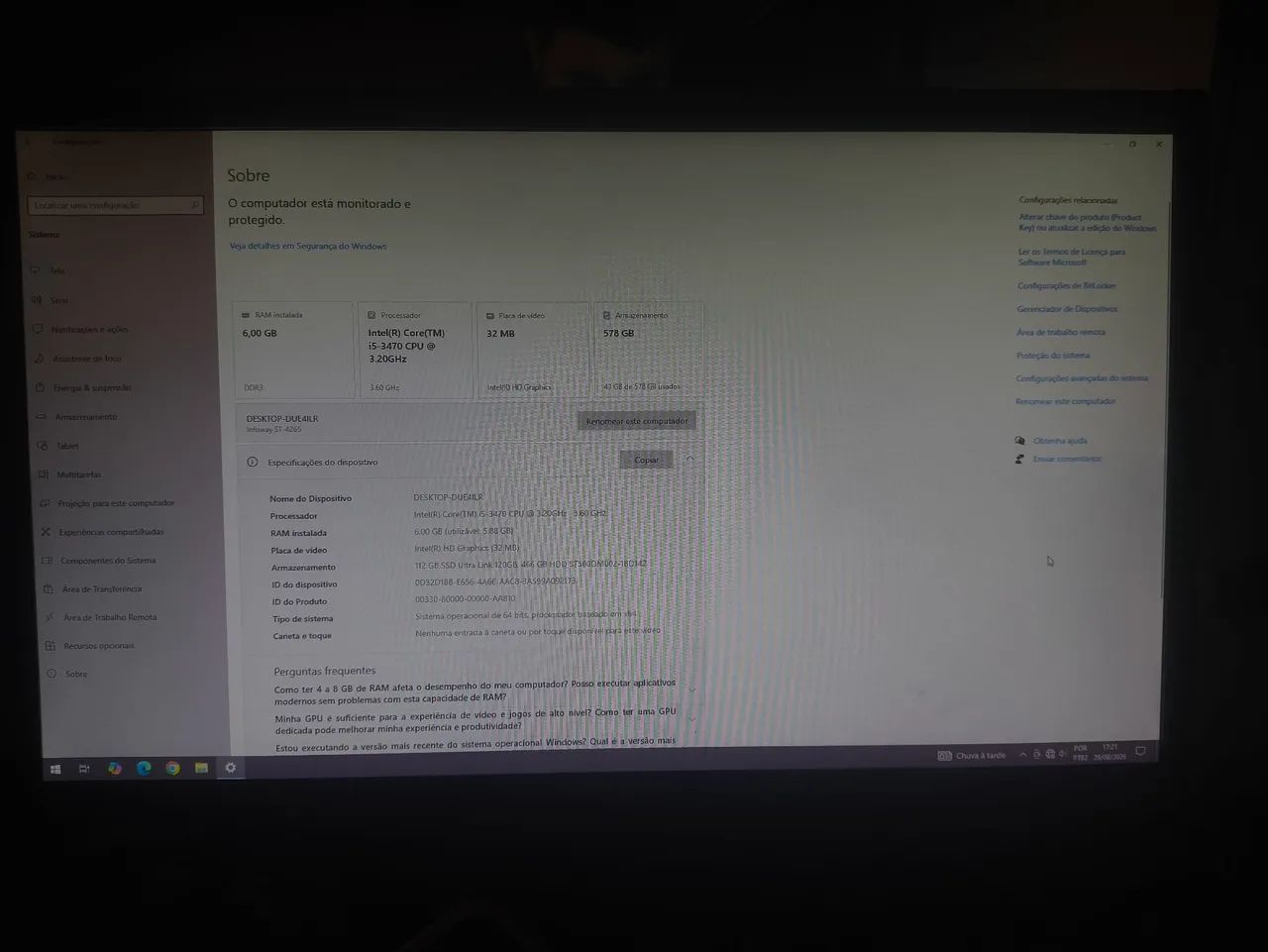 VENDO PC COMPLETO/DESKTOP - PRONTO PARA USO! ? - Foto 2