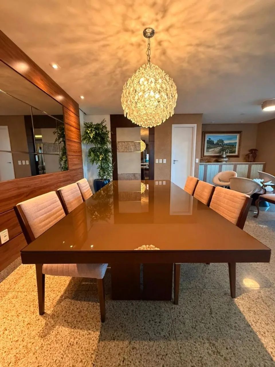 Conjunto de jantar completo com 6 cadeiras - Foto 4