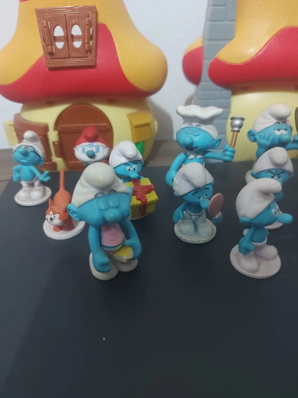 Smurfs bonecos mais casinha - Foto 3