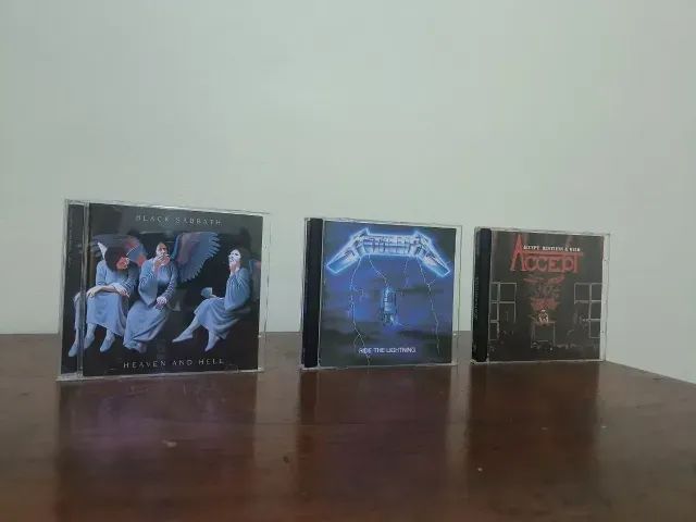 Kit 3 Cds Rock Metallica, Black Sabbath, Accept - Foto 2