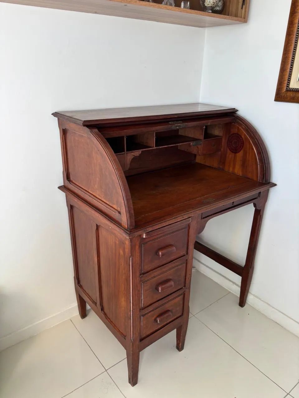 ESCRIVANINHA EM MADEIRA ANTIGA 