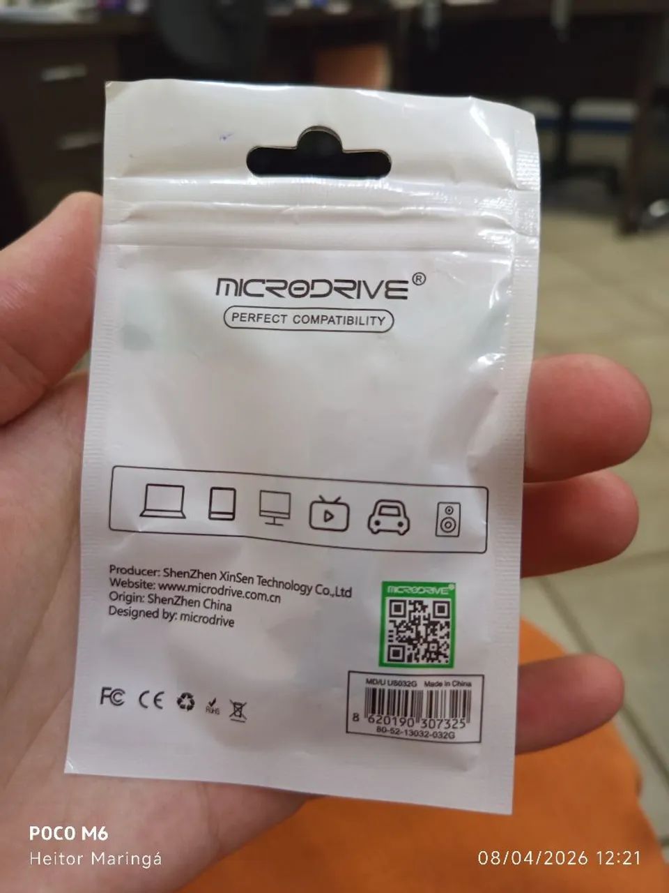 Mini pen drive 32gb de metal - Foto 2