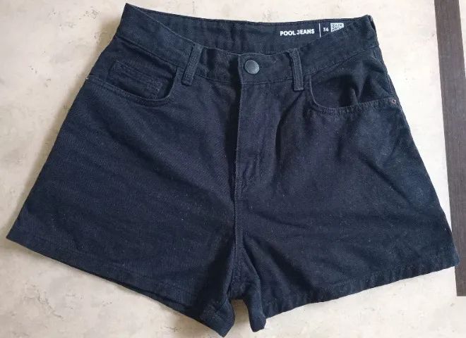 Shorts Preto Pool Jeans tam 36 Usado - Foto 2