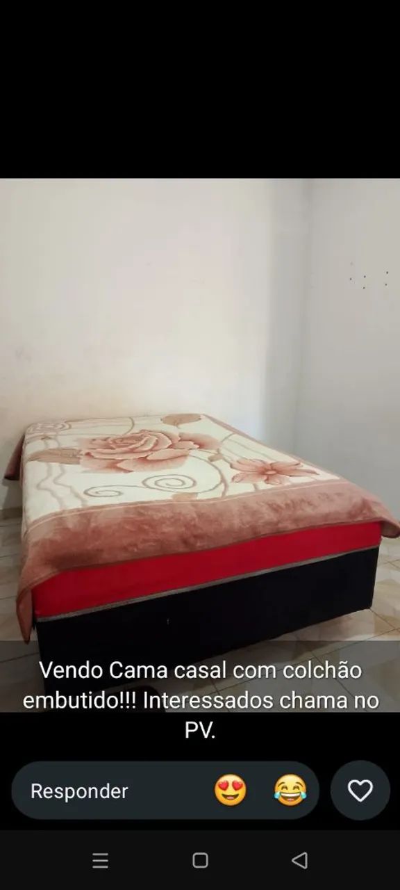 Vendo cama box casal