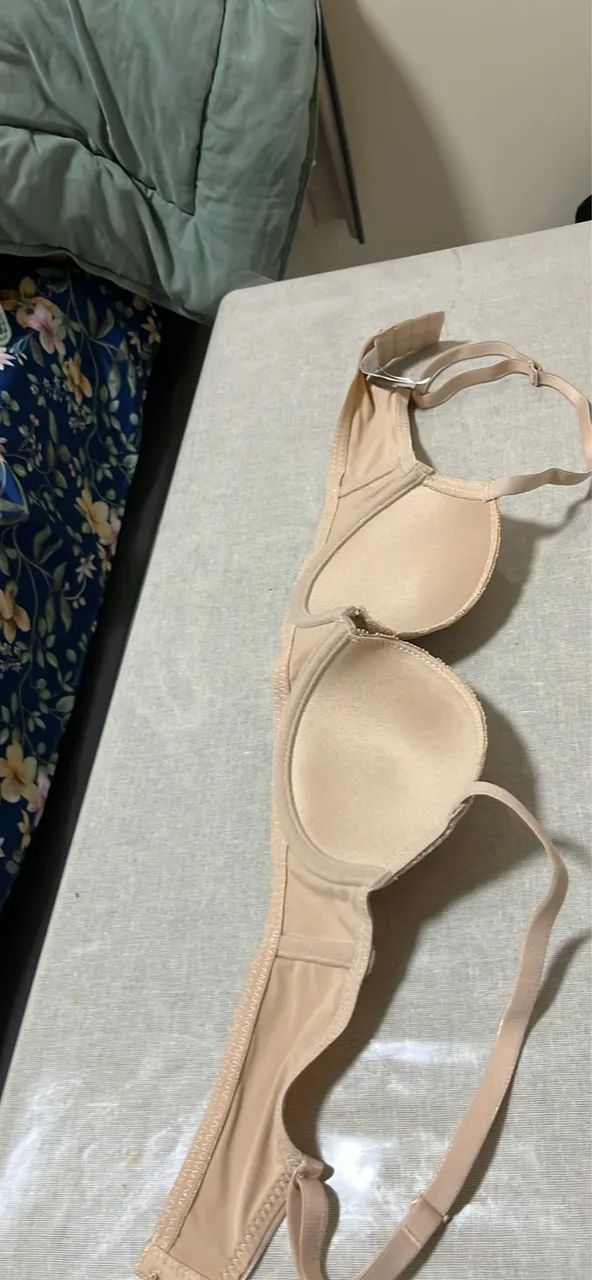 Sutiã Nude / Bege com Detalhe em Renda - Confortável e Estruturado - Foto 2