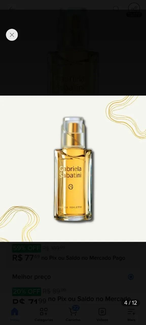 Perfume Gabriela Sabatini Feminino Eau De Toilette 60ml Original - Foto 2