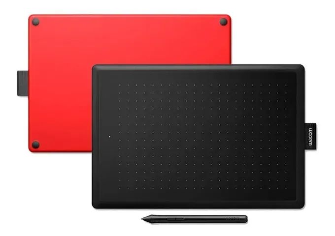 Mesa Digitalizadora One By Wacom CTL472, Pequena, Cor Preto e Vermelho - Foto 2