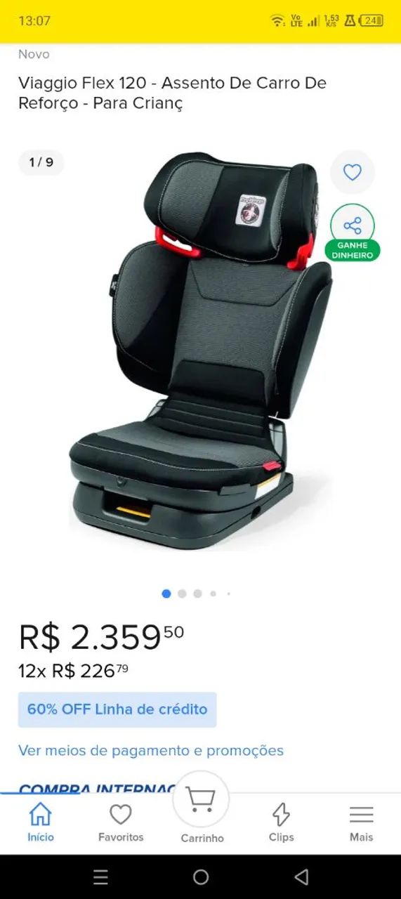Cadeira peg perego 