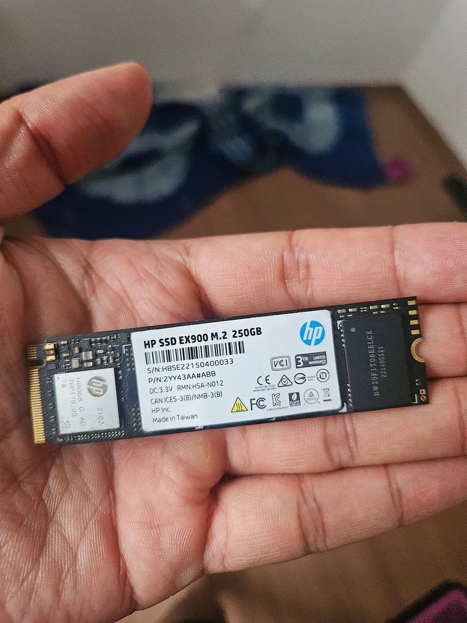 SSD 250GB HP EX900 M.2 NVMe