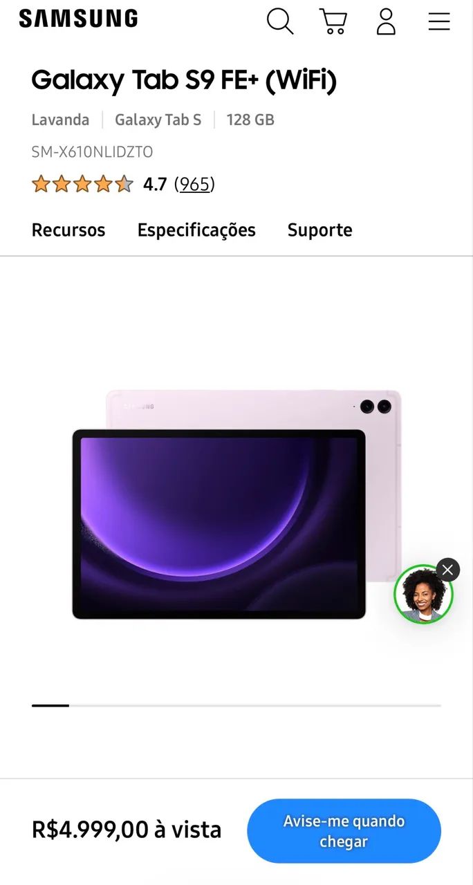 Tablet S9 FE+ Samsung  - Foto 4