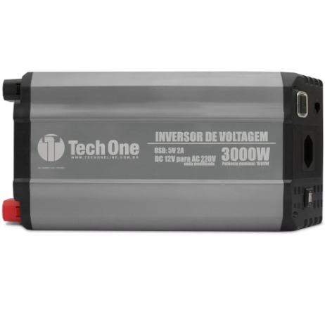 Inversor 3000w 12v Para 220v Conversor Tomada E Usb Techone
