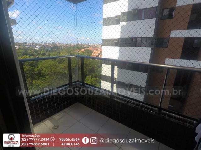 Apartamento para venda em maceió, farol, 3 dormitórios, 1 suíte, 1 banheiro, 2 vagas - Foto 5