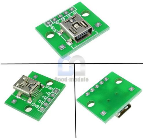 COD-AM311 Usb Mini Conector Para Dip Breakout Pcb P/ Prototipos Arduino Automação Robotica