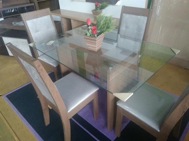 Mesa De Jantar 4 Cadeiras Nova - Foto 3