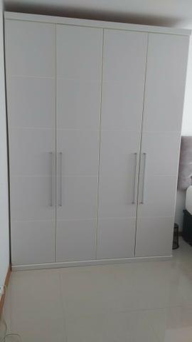 Guarda Roupa Casal 4 Portas e 5 Gavetas Prime-Flex da Toque Campainha -Laca - Foto 4