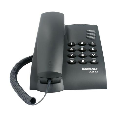 Telefone Pleno com Fio Intelbras Preto "NoVo Na CaiXa"