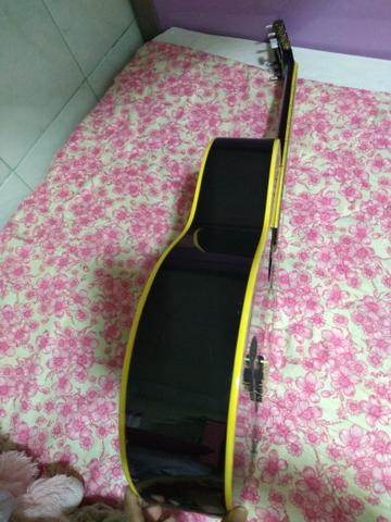 Violão semi novo preto - Foto 2