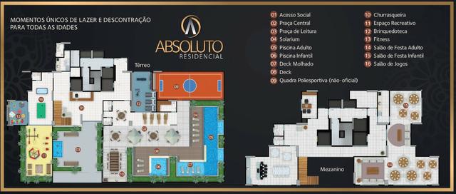 Absoluto Residencial - Apartamentos 3 Suítes, 110 m² na 306 Sul - Preço de Custo - Foto 14