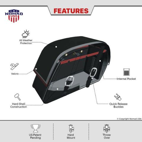 Alforge para moto couro Nomad USA - Foto 6