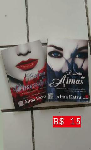 Livro "Ladrão de Almas" e "Refém da Obsessão" de Alma Katsu