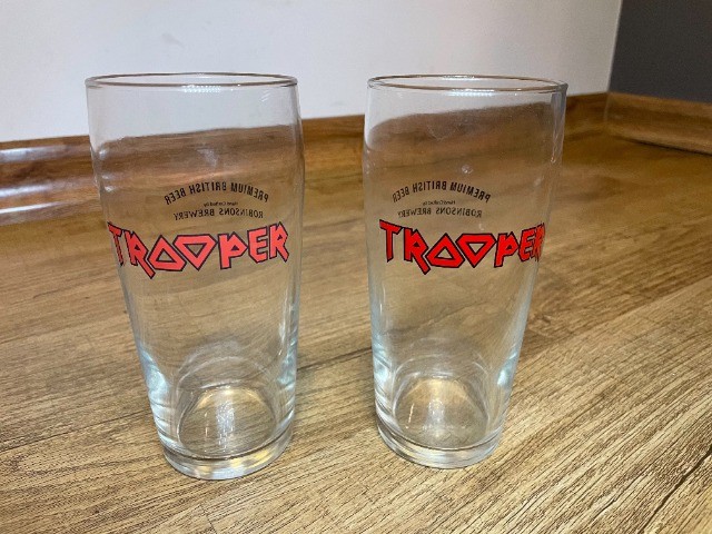 2 Copos Da Cerveja Trooper A Marca Da Banda Iron Maiden