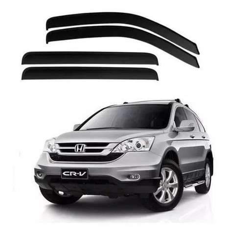 Calha Defletora de Chuva P/  Honda Crv  2008 à 2011 - Topmix
