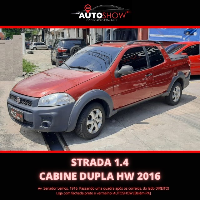STRADA 2016 1.4 CABINE DUPLA 3 PORTAS HD AUTO SHOW VEÍCULOS MNB