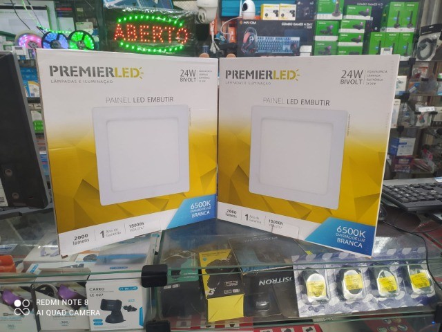 Painel Led 22x22 18w 6000k Premier Led Embutir (Honestidade e Qualidade Distribuidora JK)