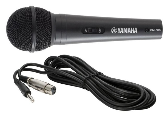 Microfone Dinâmico Cardióide com Fio Yamaha DM105. Original. Rev