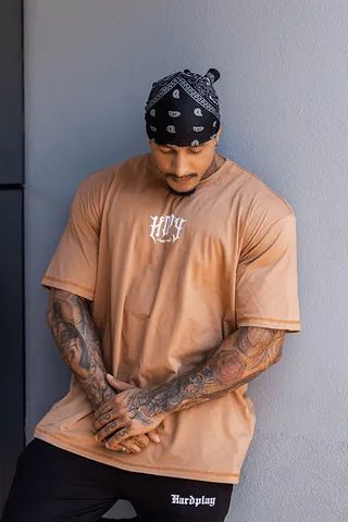 CAMISETA OVERSIZED HARDPLAY BRASIL HDPY MARROM - Foto 6