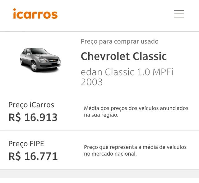 Chevrolet Corsa a partir de 2003 1.0 Sedan Classic Life 8v 4p