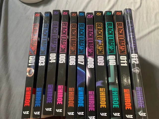 black lagoon em inglês do 1 ao 12(faltando vol 2)