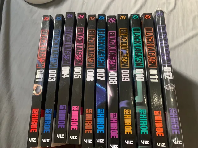 black lagoon em inglês do 1 ao 12(faltando vol 2)