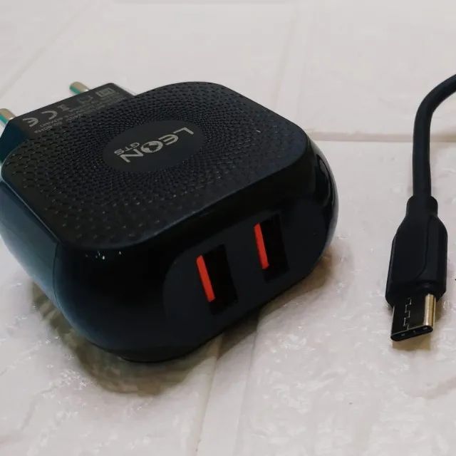 Carregador Turbo Dual Usb 5.8a Leon Tipo C
