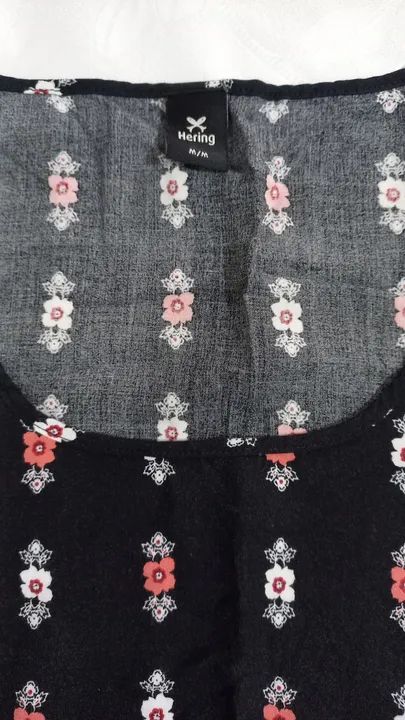 Blusa regata Hering M saltinha. Preta  - Foto 4