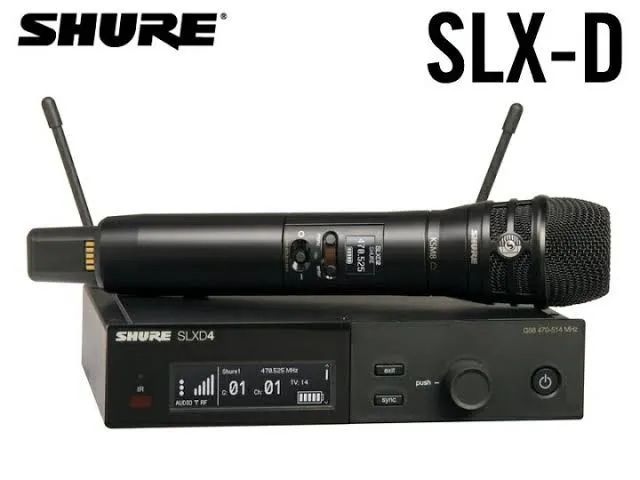 Sistema sem fio Shure SLXD24/K8 com transmissor portátil KSM8 Dualdyne - Foto 5