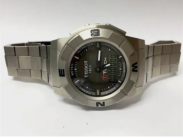 Arelogio Tissot T touch Trekking Titanium 43mm Acess rios