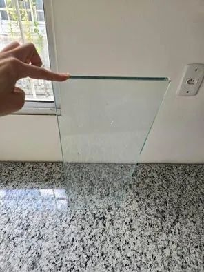 2 peças de vidro tipo prateleira