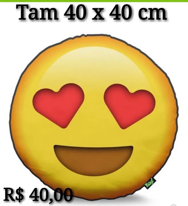 Almofada Emoticon Amor 40x40cm