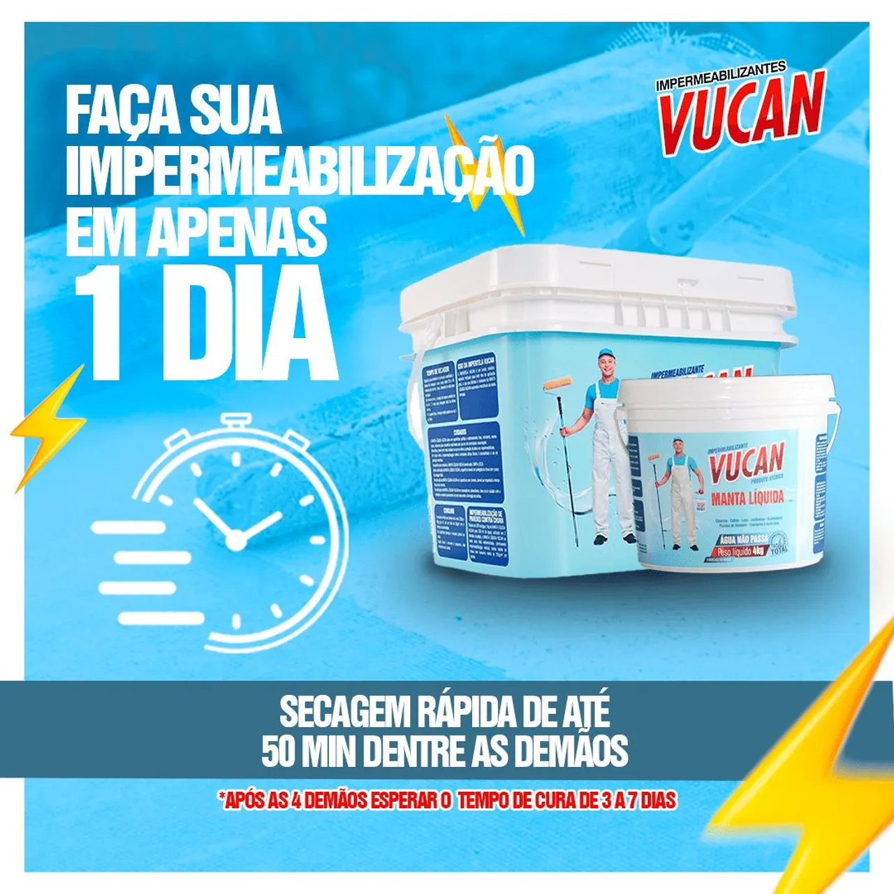 Manta Líquido Para vedação de calhas e telhadoz