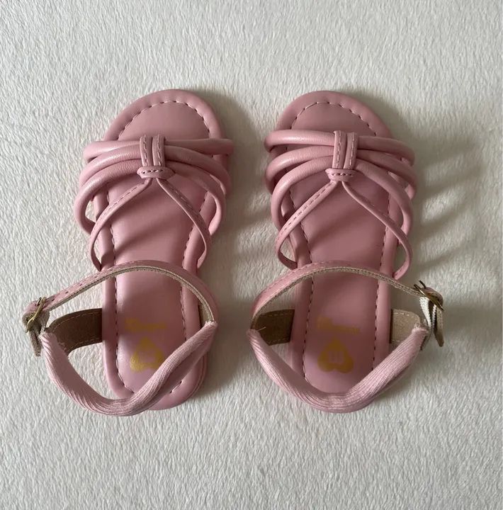 Sandália rosa - Nova - 22 - Foto 2