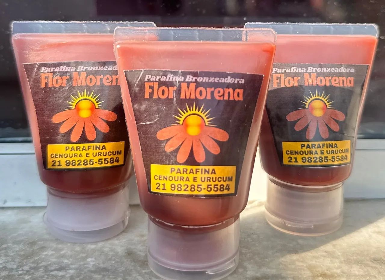Parafina Bronzeadora Flor Morena - Cenoura e Urucum - Foto 2