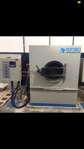 Máquina para lavanderia industrial lavadora extratora 50kg automática 