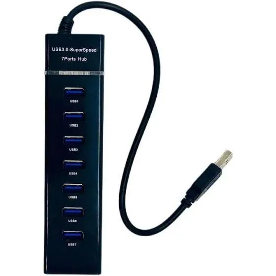 Hub USB 3.0 com 7 Portas USB Super Rápida lacrado - Foto 5