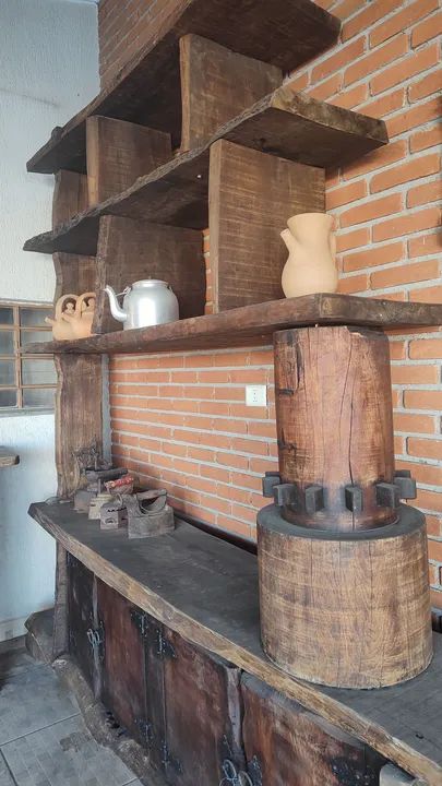 Estante madeira antiga  - Foto 4