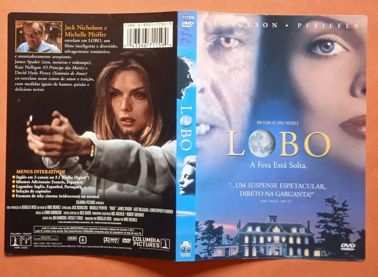 Dvd Lobo - Jack Nicholson (Encarte Interno) - Foto 3