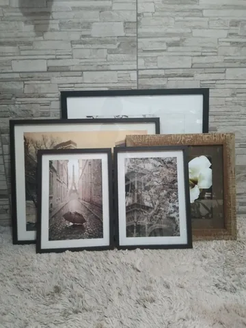 Coleção de quadros seminovos