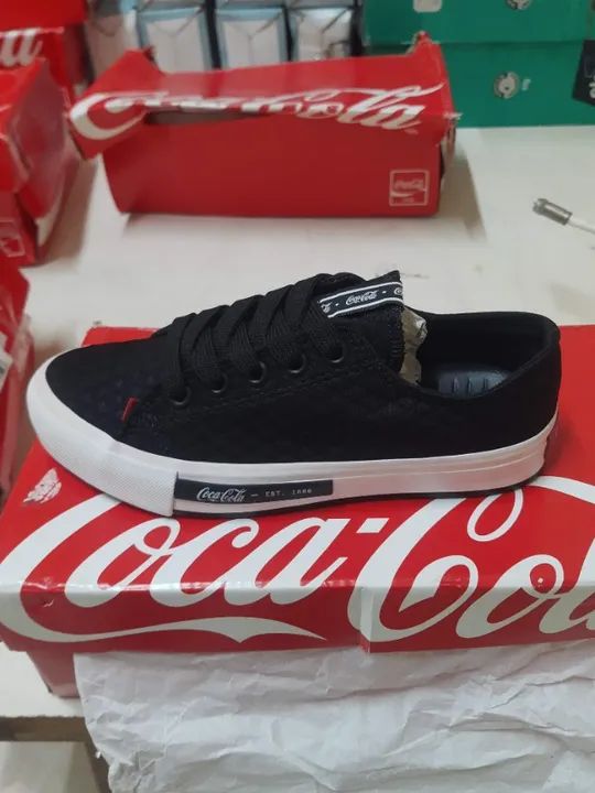 Tênis Adulto Unissex | Marca Coca-Cola | Modelo Daytona Classic | N°34 | Cor Preto Origina - Foto 5