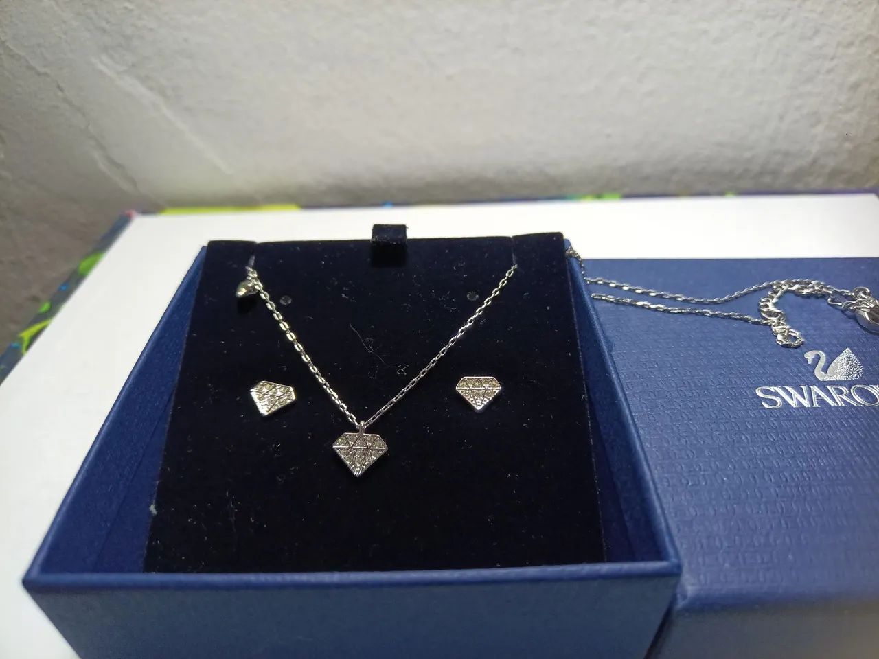 Colar e brincos Swarovski original - Foto 4